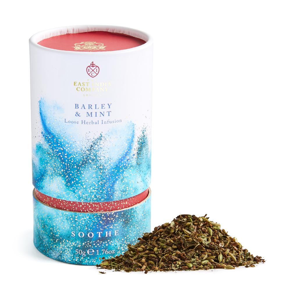 海外の輸入紅茶 theeastindiacompany - Soothe – Barley & Mint Infusion 50g　大麦 ミント茶